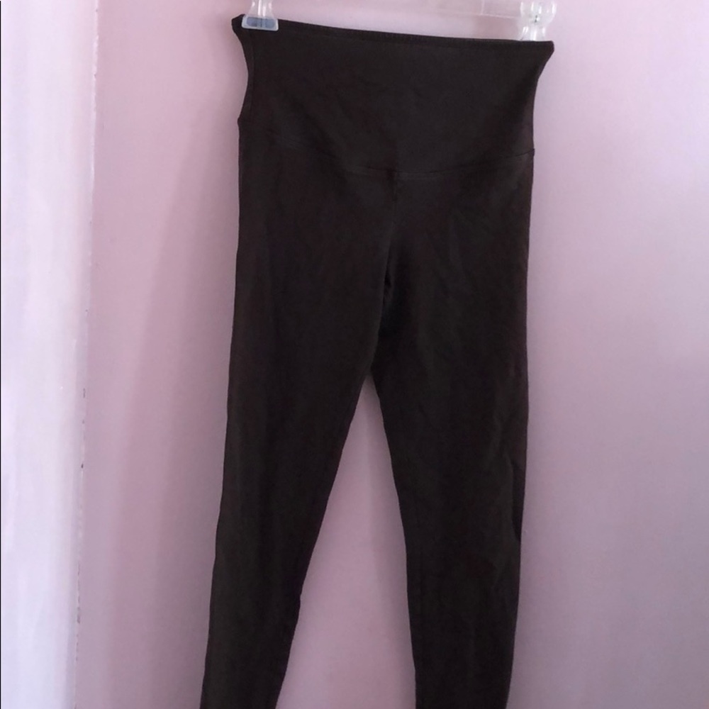 Dark brown high waisted leggings